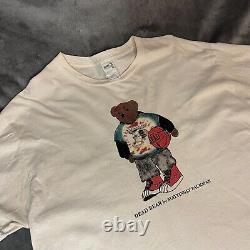 Dead Bear By Mattingly Packman Shirt Adult Extra Large White Grateful Dead RARE