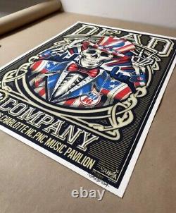 Dead & Co Grateful dead screen print 2016 Charlotte signed# Sgarbossa 18x24 Rare