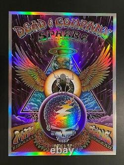 Dead & Company Rainbow Foil Sphere Poster by Emek Rare SE