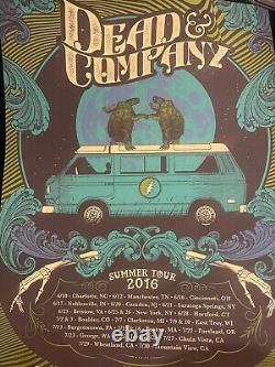 Dead and Company 2016 Summer Tour Poster Rare Status Serigraph