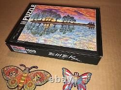 EMEK Guitar Island Puzzle Limited Edition Signed and Two Rare Grateful Dead Pins