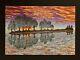 Emek Guitar Island Print On Wood Pp #/25 Rare Signed Not Sperry Pearl Jam Poster