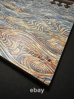 EMEK Guitar Island print on wood PP #/25 rare signed not sperry pearl jam poster