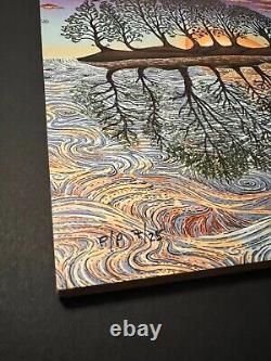 EMEK Guitar Island print on wood PP #/25 rare signed not sperry pearl jam poster