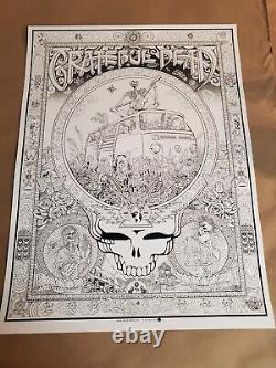 Emek poster Grateful Dead RARE KEYLINE Variant Edition #/125 Screen Print