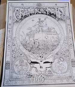 Emek poster Grateful Dead RARE KEYLINE Variant Edition #/125 Screen Print