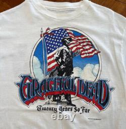 Ex Rare! CREW MEMBER Grateful Dead Concert T 20 Years So Far- Dead Set