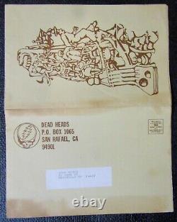 Extremely Rare Grateful Dead'dead Heads' Fan Newsletter From June 1973