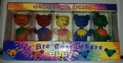 FUNKO Grateful Dead Dancing Bears Wacky Wobbler 5 Pack Rare