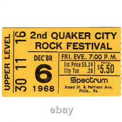 GRATEFUL DEAD & CCR & IRON BUTTERFLY Concert Ticket PHILLY 12/6/68 SPECTRUM Rare