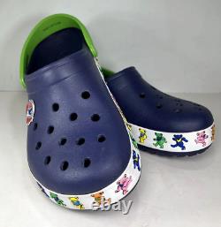 GRATEFUL DEAD CROCS with Dancing Bears! M 8 W 10 RARE DISCONTINUED STYLE