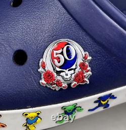 GRATEFUL DEAD CROCS with Dancing Bears! M 8 W 10 RARE DISCONTINUED STYLE