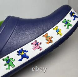 GRATEFUL DEAD CROCS with Dancing Bears! M 8 W 10 RARE DISCONTINUED STYLE