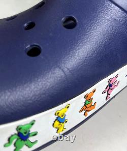 GRATEFUL DEAD CROCS with Dancing Bears! M 8 W 10 RARE DISCONTINUED STYLE