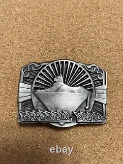 GRATEFUL DEAD'Cats Under The Stars' BELT BUCKLE Reproduction Alt Version Rare