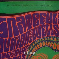 GRATEFUL DEAD DOORS BG 45 OP2 FILLMORE concert poster BILL GRAHAM 1966 RARE