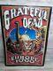 Grateful Dead Europe 1990 Metal Concert Poster Art Sign Rick Griffin Sony Rare