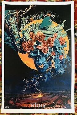 GRATEFUL DEAD Fare Thee Well CHICAGO 2015 JONES S/N GICLEE POSTER VERY RARE