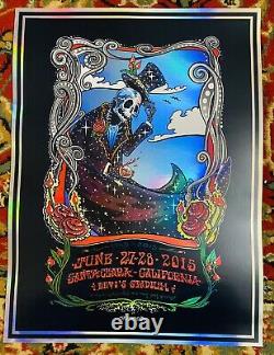 GRATEFUL DEAD Fare Thee Well Santa Clara Ca 2015 R MARX FOIL! POSTER RARE! SALE