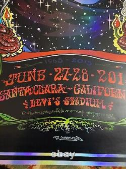 GRATEFUL DEAD Fare Thee Well Santa Clara Ca 2015 R MARX FOIL! POSTER RARE! SALE