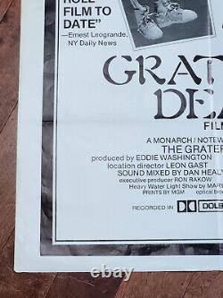 GRATEFUL DEAD MOVIE 1977 27 x 41 ORIGINAL MOVIE POSTER Super Rare