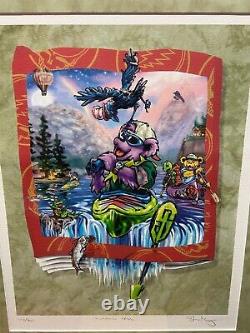 GRATEFUL DEAD OUTDOOR BEAR PRINT Liquid Blue RARE