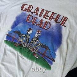GRATEFUL DEAD Original 1981 T-Shirt M Golden Gate Bridge Skeleton? SUPER RARE