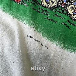 GRATEFUL DEAD Original 1981 T-Shirt M Golden Gate Bridge Skeleton? SUPER RARE