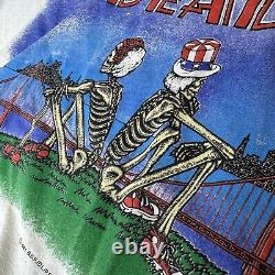 GRATEFUL DEAD Original 1981 T-Shirt M Golden Gate Bridge Skeleton? SUPER RARE