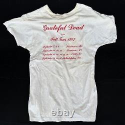 GRATEFUL DEAD Original 1987 Fall Tour T-Shirt XL Skeletons USA? SUPER RARE