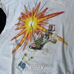 GRATEFUL DEAD Original 1987 Fall Tour T-Shirt XL Skeletons USA? SUPER RARE