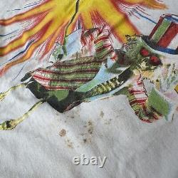 GRATEFUL DEAD Original 1987 Fall Tour T-Shirt XL Skeletons USA? SUPER RARE