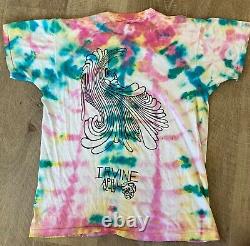 GRATEFUL DEAD RARE VINTAGE 80's TIE DYE DANCING SKELETONS CONCERT SHIRT