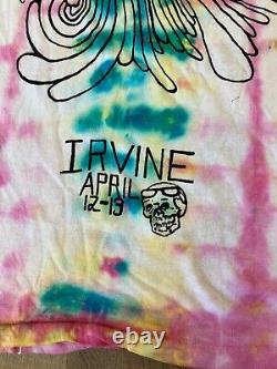 GRATEFUL DEAD RARE VINTAGE 80's TIE DYE DANCING SKELETONS CONCERT SHIRT