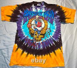 GRATEFUL DEAD SEPTEMBER 1991 BOSTON GARDEN t-shirt, Liquid Blue, Size L, tie dye