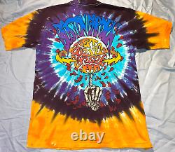 GRATEFUL DEAD SEPTEMBER 1991 BOSTON GARDEN t-shirt, Liquid Blue, Size L, tie dye