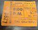 Grateful Dead Ticket 04-6-1971 Manhattan Center N. Y. With Nrps Rare Ticket Stub