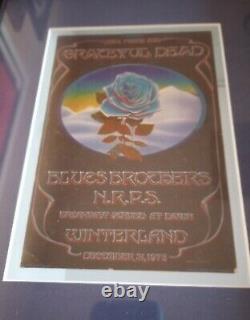 GRATEFUL DEAD Winterland New YearsBlue Rose 1978 Concert Handbill Rare