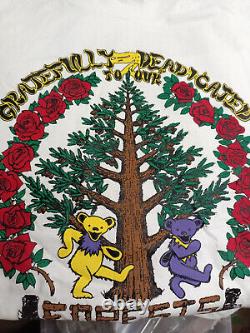 GRATEFUL DEAD to our forests OFFICIAL 1994 xl T SHIRT rare only one avail RARE