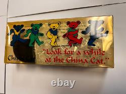 Genuine VTG 1995 GRATEFUL DEAD China Cat Eyes Of The World Gold Sunglasses RARE