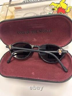 Genuine VTG 1995 GRATEFUL DEAD China Cat Eyes Of The World Gold Sunglasses RARE