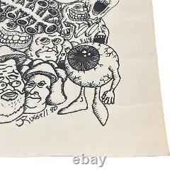 Grateful Dead 11x17 Art Poster Psychedelic Skulls Mushrooms Rare Phil Lesh