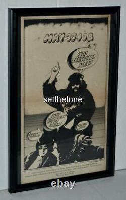Grateful Dead 1968 Steve Miller Taj Mahal Rare Promo Concerts Framed Poster / Ad