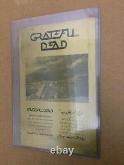 Grateful Dead 1978 Egypt Concert Program 100% Authentic Extremely Rare Gold Foil