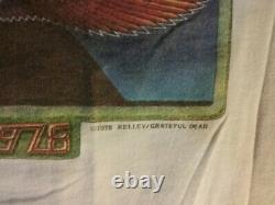 Grateful Dead 1978 Kelley 1 Stich Shirt S Vg Rare Clean Small Hole Htf Vintage