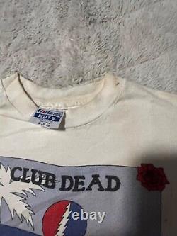 Grateful Dead 1980's CLUB DEAD Vintage Shirt RARE Med