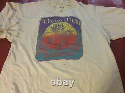 Grateful Dead 1982 Oakland Aud New Years Eve Shirt L Rare Spots Vtg Htf