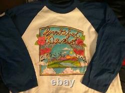 Grateful Dead 1982 River Dancing Raglan Shirt M Nmint Rare Clean Vtg Htf