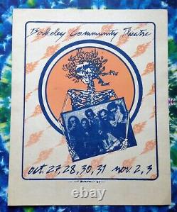 Grateful Dead 1984 HALLOWEEN Poster Berkeley Community Theatre BCT Rare Vintage