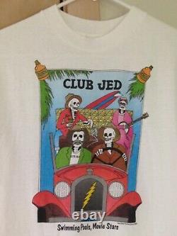 Grateful Dead 1987 CLUB JED Vintage Shirt Rare HEY NOW PRODUCTIONS CLUB DEAD NOS
